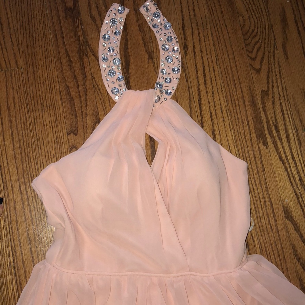 Pink Haltered Dress👑💕
